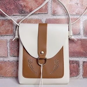 Mini Crossbody Bag | Beige, Brown